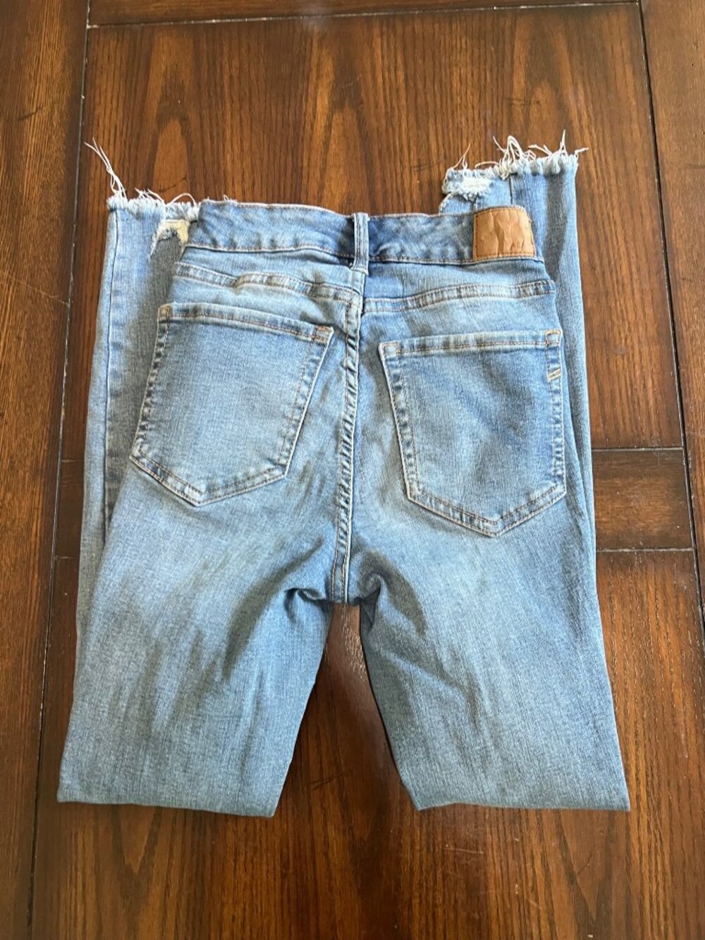 Aeropostale Distressed Ankle Legging Denim Jeans 0 Skinny Jeggings Ripped High R - Picture 6 of 11